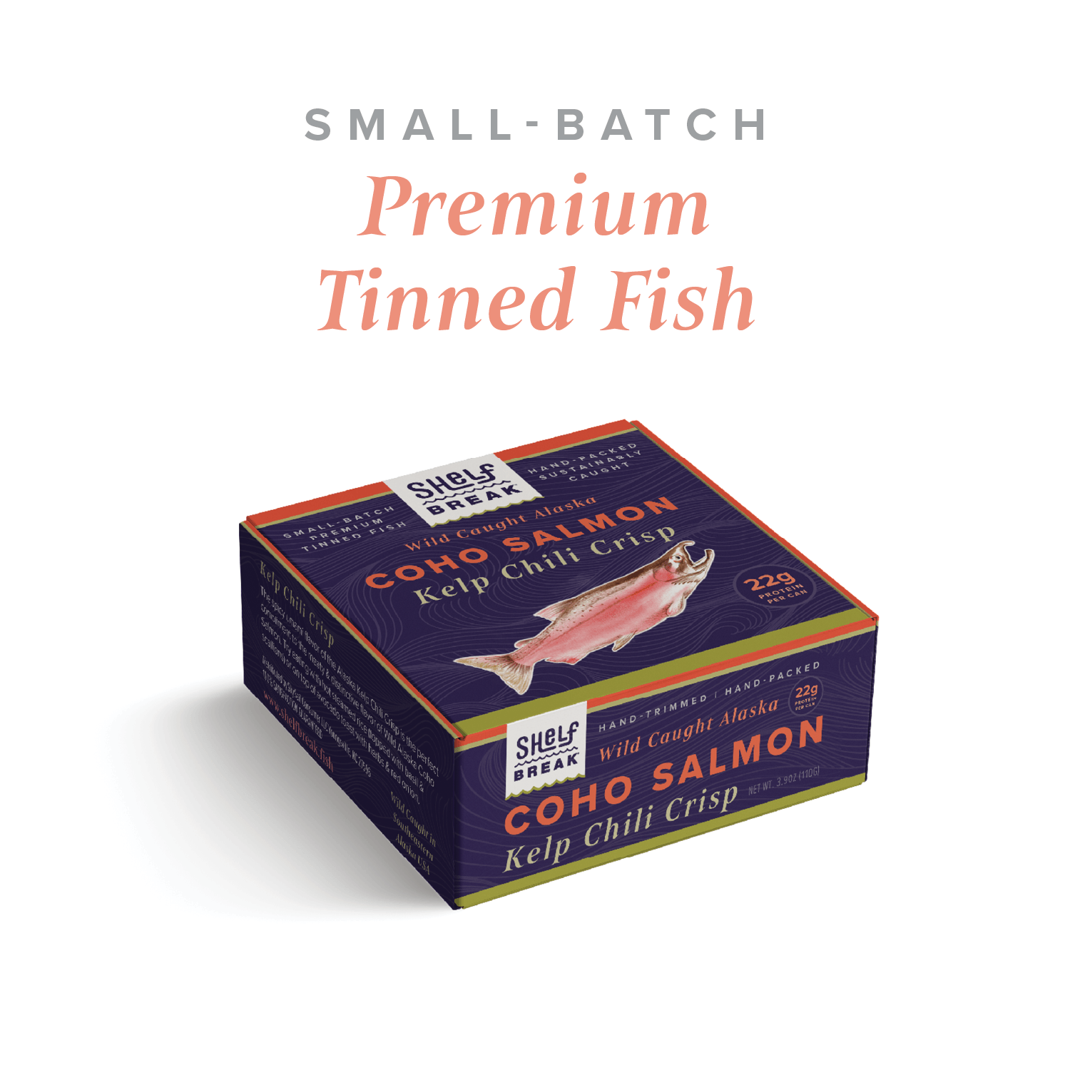 Kelp Chili Crisp Wild Alaska Coho Salmon 3.9oz Can – Shelf Break