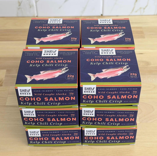 Kelp Chili Crisp Wild Alaska Coho Salmon 3.9oz Can (case of 12)